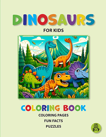 Cover design for a coloring book