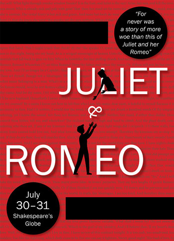 Dramatic theater poster design